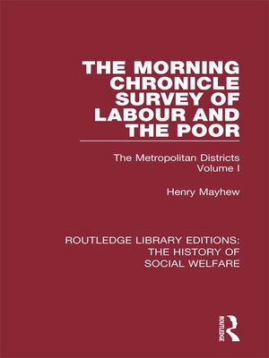 cover image of The Morning Chronicle Survey of Labour and the Poor